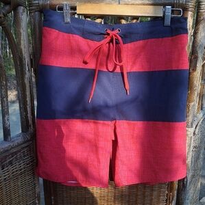 Laguna Red and Blue Striped Men's Shorts Size Medium⛱️🌊